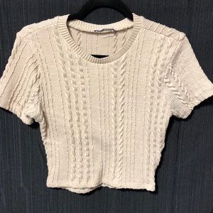 zara cable knit‎ top A103